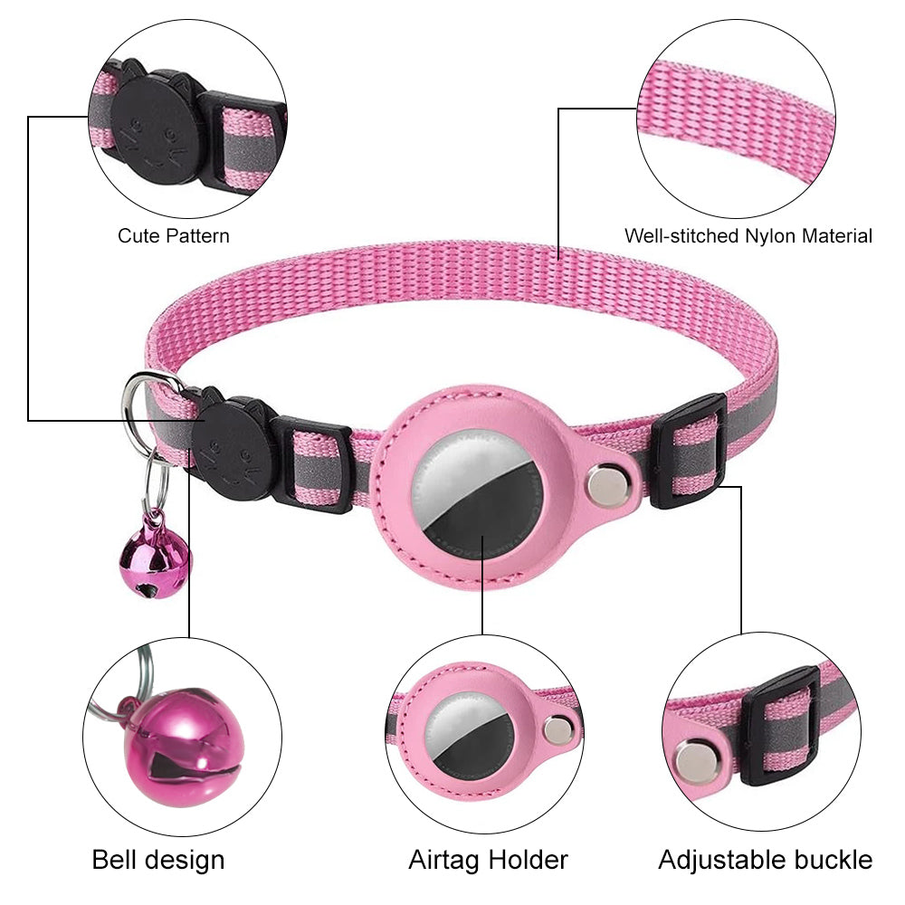 Waterproof Apple AirTag Holder Collar for Pets with Safety Buckle and Bell - Eastlakes Electronics Sydney Australia